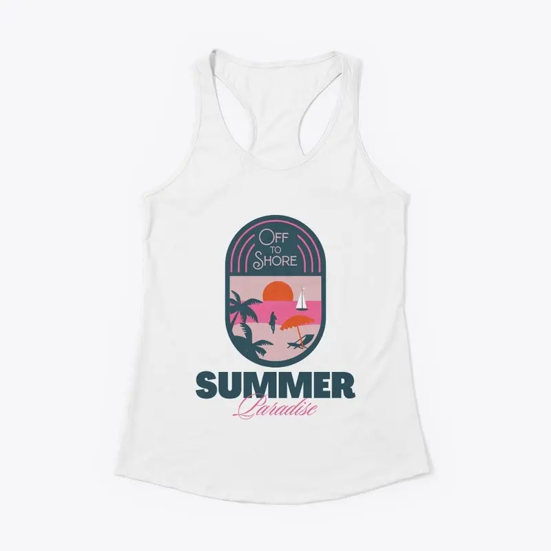 Summer Vibes Women's Racerback Tank Top